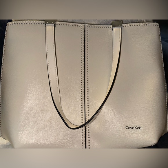 Calvin Klein Handbags - Calvin Klein Tote Granite Studded Triple Compartment Satchel Purse NWT